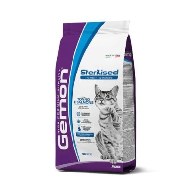 Gemon Cat Adult Sterilised con Tonno e Salmone 2kg