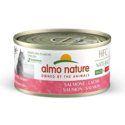 Almo Nature Cat HFC Natural Made In Italy Salmone Lattina 70gr