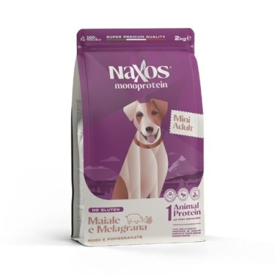 Naxos Monoprotein per Cani Adult Mini Maiale e Melagrana 2kg