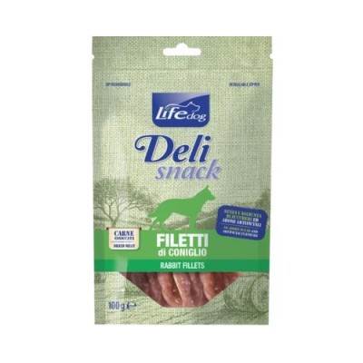 Life Dog Deli Snack Filetto di Coniglio 100gr