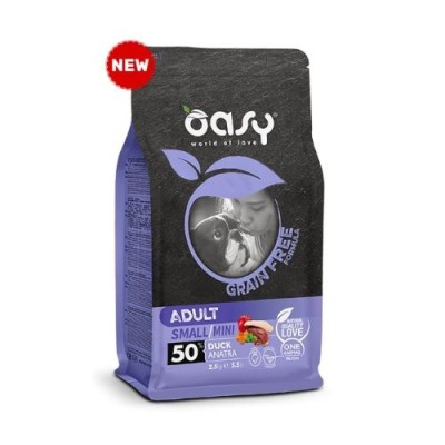 Oasy Dog Grain Free Adult Small e Mini Anatra 2,5kg