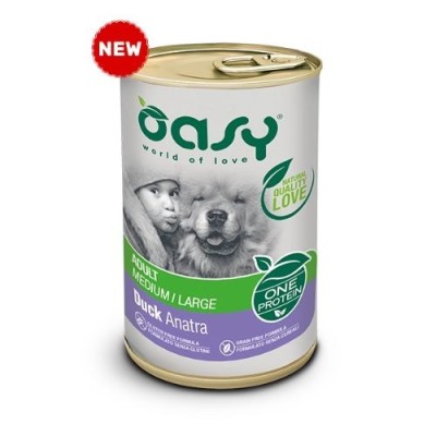 Oasy Dog Monoproteico Adult Medium Large Anatra Lattina 400gr