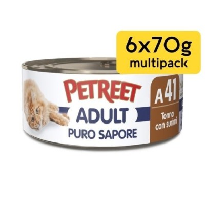 Petreet Puro Sapore Multipack Tonno e Aragosta 6x70g