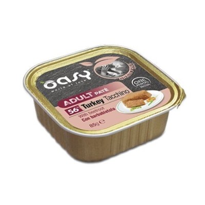 Oasy Cat Grain Free Patè Adult con Tacchino e Barbabietola Vaschetta 85gr