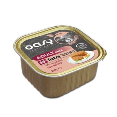 Oasy Dog Grain Free Paté Adult Tacchino con Verdure Vaschetta 150gr