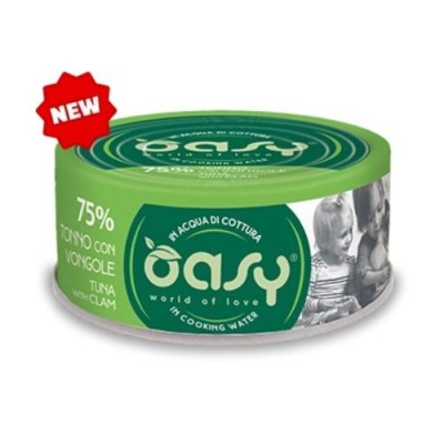 Oasy Cat More Love Tonno con Vongole Lattina 70gr