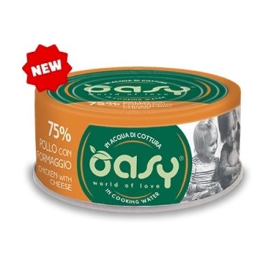 Oasy Cat More Love Pollo con Formaggio Lattina 70gr