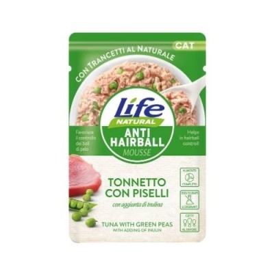 Life Cat Funzionale Anti Hairball con Tonnetto e Piselli Busta 70gr