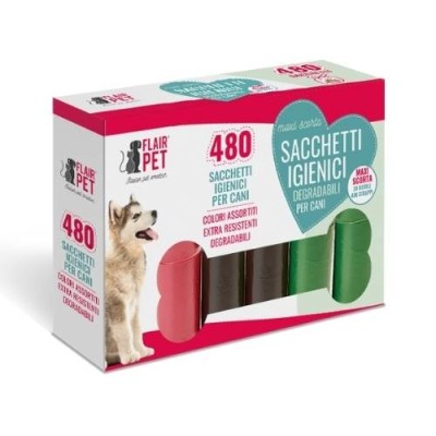 Flair Pet Maxi Scorta Sacchetti Igienici 480 Strappi