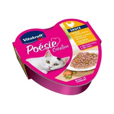 Vitakraft Poesie Creation Sauce Pollo e Verdure dell'Orto Vaschetta 85g