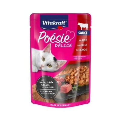 Vitakraft Poesie Delice Sauce Manzo Busta 85g