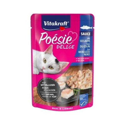 Vitakraft Poesie Delice Sauce Merluzzo Nero Busta 85g