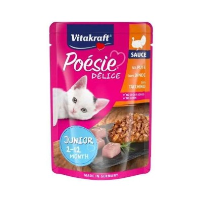 Vitakraft Poesie Delice Sauce Junior Tacchino Busta 85g