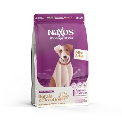 Naxos Monoprotein per Cani Adult Mini Bufalo e Fico D'India 2kg