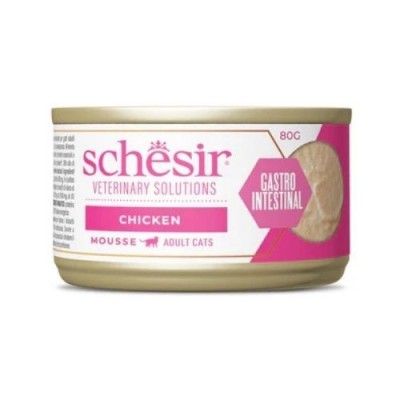 Schesir Gatto Veterinary Solution GastroIntestinal Mousse al Tonnetto e Pollo 80g