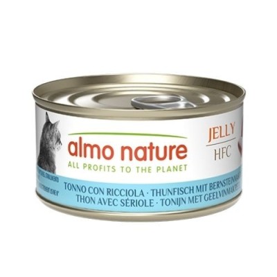 Almo Nature Cat HFC Jelly Tonno con Ricciola Lattina 70gr Almo Nature Cat HFC Jelly Tonno con Ricciola Lattina 70gr