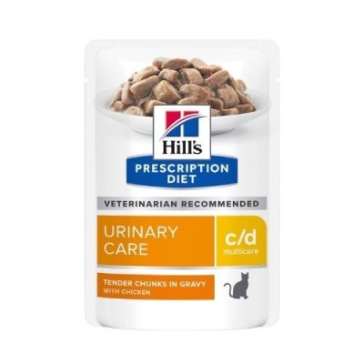 HILL'S Prescription Diet c/d Multicare Umido per Gatti Busta Pollo 85g