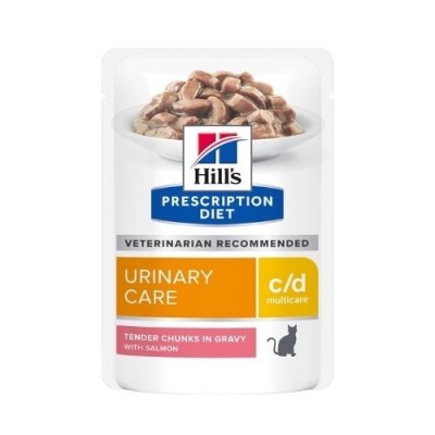 HILL'S Prescription Diet c/d Multicare Umido per Gatti Busta Salmone 85g