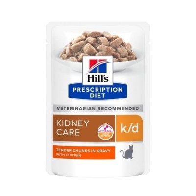 HILL'S Prescription Diet k/d Kindey Care Bocconcini Busta Pollo per Gatti 85g