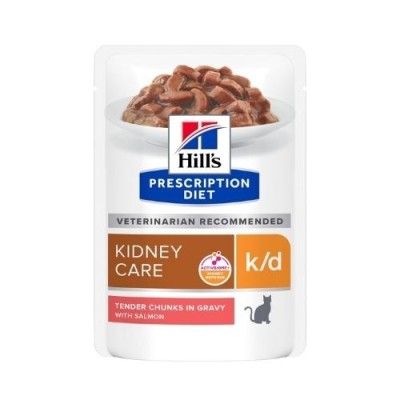HILL'S Prescription Diet k/d Kindey Care Bocconcini Busta Salmone per Gatti 85g
