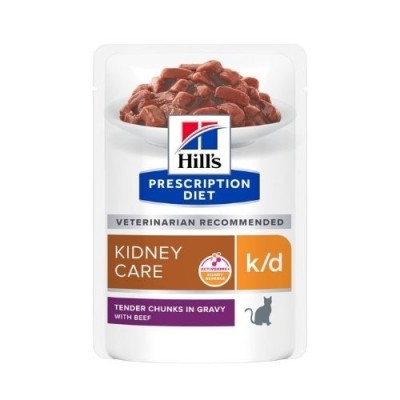 HILL'S Prescription Diet k/d Kindey Care Bocconcini Busta Manzo per Gatti 85g