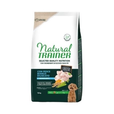 Natural Trainer Dog Selecten Quality Nutrition con Pesce Bianco Deliscato 600gg Natural Trainer Dog Selecten Quality Nutrition con Pesce Bianco Deliscato 600gg