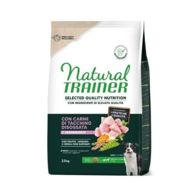 Natural Trainer Dog Selecten Quality Nutrition Adult Medium Large con Tacchino Disossato 2,5kg