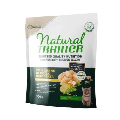 Natural Trainer Cat Selecten Quality Nutrition Kitten con Pollo Disossato 300g Natural Trainer Cat Selecten Quality Nutrition Kitten con Pollo Disossato 300g