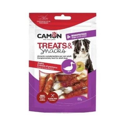 Camon Snack Cane Ossicini Arrotolati di Anatra 80g Camon Snack Cane Ossicini Arrotolati di Anatra 80g