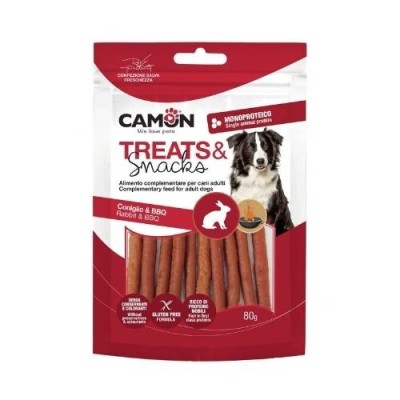 Camon Snack Cane Strips Affumicati di Coniglio 80g Camon Snack Cane Strips Affumicati di Coniglio 80g