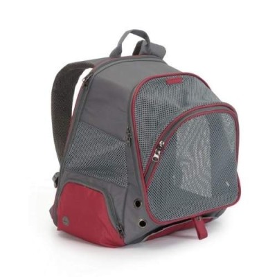 Camon Zainetto Trasportino Bicolore Grigio/Bordeaux Misure 34x22x42 cm