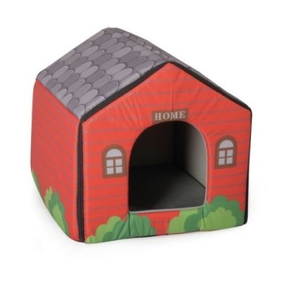 Camon Casetta Indoor Rossa con Cuscino Removibile Misura 41x39x36h cm Camon Casetta Indoor Rossa con Cuscino Removibile Misura 41x39x36h cm
