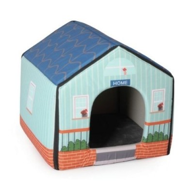 Camon Casetta Indoor Verde con Cuscino Removibile Misura 41x39x36h cm Camon Casetta Indoor Verde con Cuscino Removibile Misura 41x39x36h cm