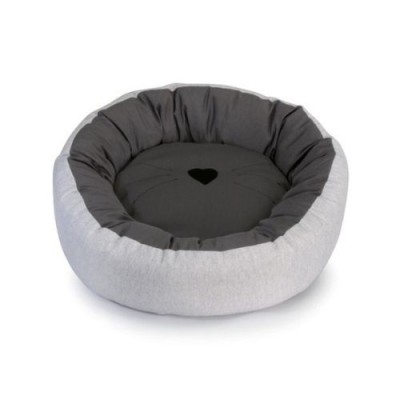 Camon Cuccia a Ciambella per Cani e Gatti Colore Grigio Misura Ø50x15h cm Camon Cuccia a Ciambella per Cani e Gatti Colore Grigio Misura Ø50x15h cm