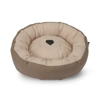 Camon Cuccia a Ciambella per Cani e Gatti Colore Beige Misura Ø50x15h cm Camon Cuccia a Ciambella per Cani e Gatti Colore Beige Misura Ø50x15h cm