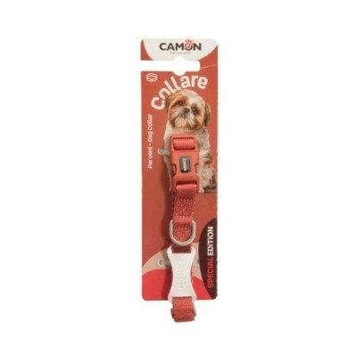 Camon Collare Regolabile Linea Bicolor Rosso Misura 15x250/350 mm
