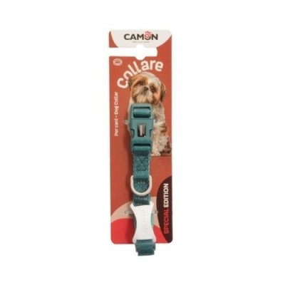 Camon Collare Regolabile Linea Bicolor Verde Acqua Misura 25x400/580 mm Camon Collare Regolabile Linea Bicolor Verde Acqua Misura 25x400/580 mm