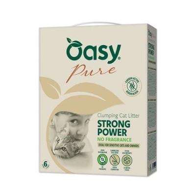 Oasy Pure Lettiera Agglomerante Strong Power non Profumata 6L Oasy Pure Lettiera Agglomerante Strong Power non Profumata 6L