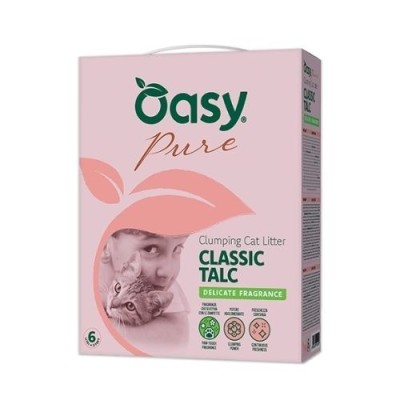 Oasy Pure Lettiera Agglomerante Classic Talc 10L