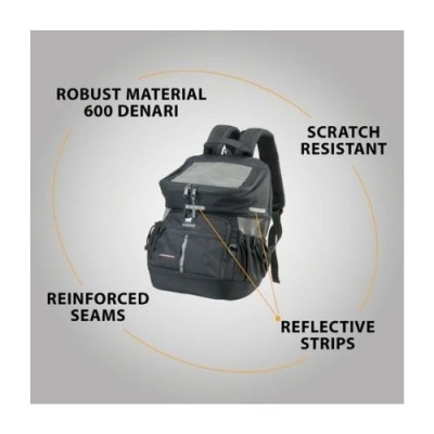 Ferplast Zainetto Trasportino per Cani e Gatti Voyager Backpack Nero 350 Misure 29x21xh36cm