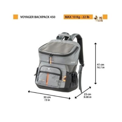 Ferplast Zainetto Trasportino per Cani e Gatti Voyager Backpack 400 Misure 33x23xh41cm