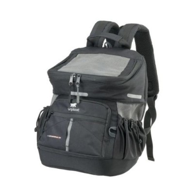 Ferplast Zainetto Trasportino per Cani e Gatti Voyager Backpack Nero 400 Misure 33x23xh41cm