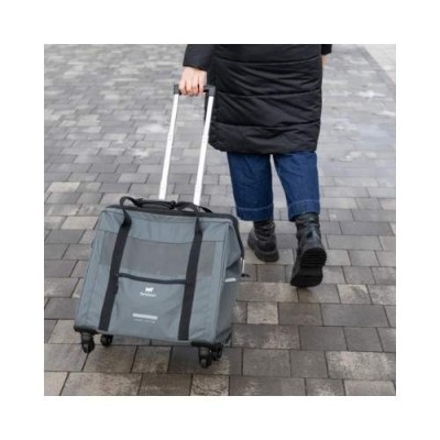 Ferplast Trasportino Trolley Voyager Grigio Misura 46,5x26,5xh50cm