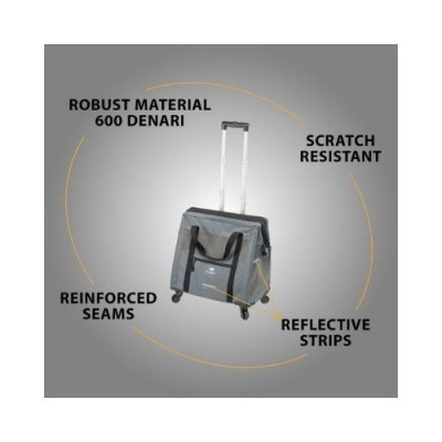 Ferplast Trasportino Trolley Voyager Grigio Misura 46,5x26,5xh50cm