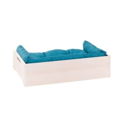 Ferplast Lettino Hall in Legno con Cuscino per Cani e Gatti Misura S 67x43xh17cm Ferplast Lettino Hall in Legno con Cuscino per Cani e Gatti Misura S 67x43xh17cm