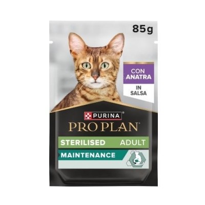 Pro Plan Cat Nutrisavour Sterilised con Anatra Teneri Pezzetti in Salsa Busta 85gr