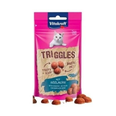 Vitakraft Snack Cat Triggles con Merluzzo Nero 40gr