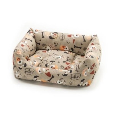 Leopet Cuccia Morbida Rodi con Cuscino Estraibile Misura 70x85cm Leopet Cuccia Morbida Rodi con Cuscino Estraibile Misura 70x85cm
