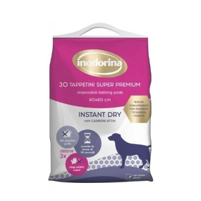 Inodorina Traversine Assorbenti Instant Dry Carbone Attivo 60x60 - 30 pz Inodorina Traversine Assorbenti Instant Dry Carbone Attivo 60x60 - 30 pz