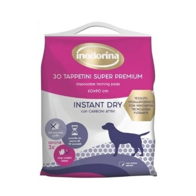 Inodorina Traversine Assorbenti Instant Dry Carbone Attivo 60x60 - 30 pz Inodorina Traversine Assorbenti Instant Dry Carbone Attivo 60x60 - 30 pz